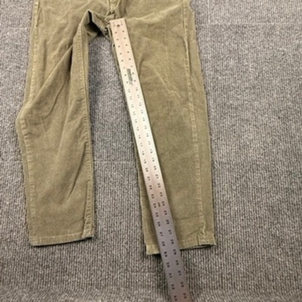 Lands End Mens Size 35 Traditional Fit Corduroy Pants Olive Green Stretch 501617 - Picture 7 of 12